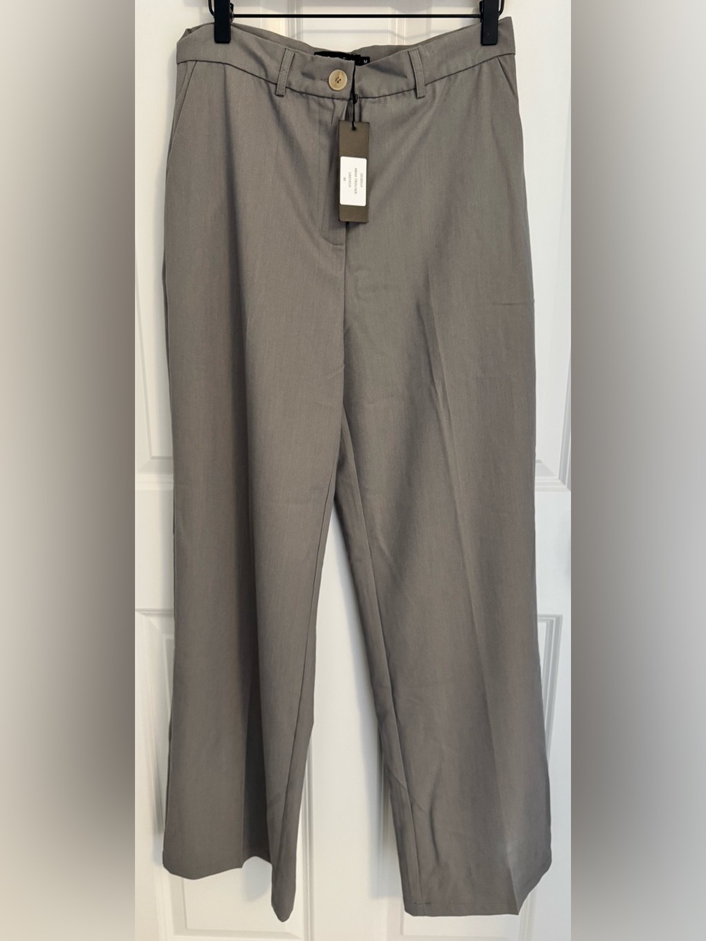 Motel Abea Trouser Gray Wide Leg Pants NWT Size Medium